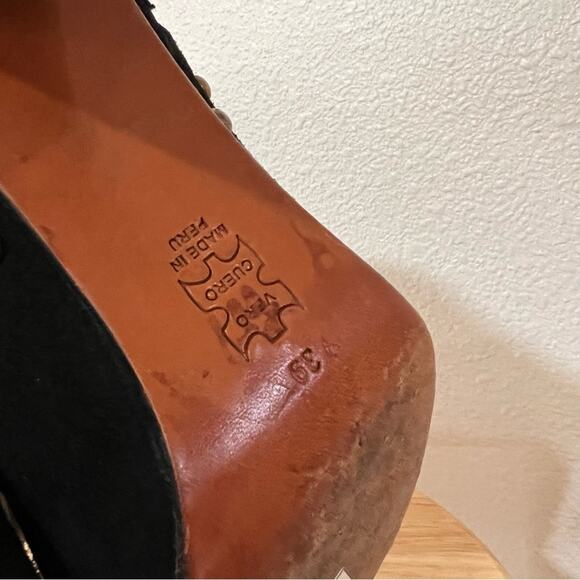 Ulla Johnson Aggie studded boot bootie in Jet Suede 39 - Picture 6 of 9